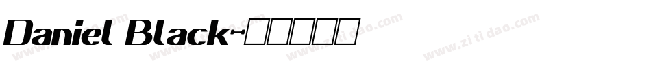 Daniel Black字体转换